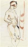 WILLIAM SOMMER Standing Nude.